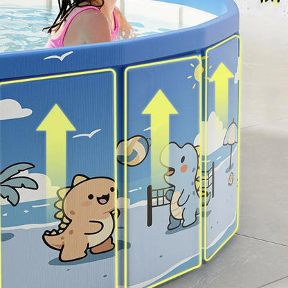 90/120/160cm Foldable Non-Slip Swimming Pool With Drain Hose Foldable Pool Outdoor Bath Tub Non-Slip Kid Pool Kiddie Water Pool