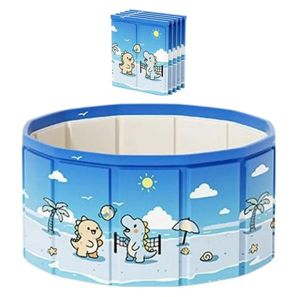 90/120/160cm Foldable Non-Slip Swimming Pool With Drain Hose Foldable Pool Outdoor Bath Tub Non-Slip Kid Pool Kiddie Water Pool