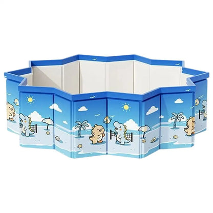 90/120/160cm Foldable Non-Slip Swimming Pool With Drain Hose Foldable Pool Outdoor Bath Tub Non-Slip Kid Pool Kiddie Water Pool